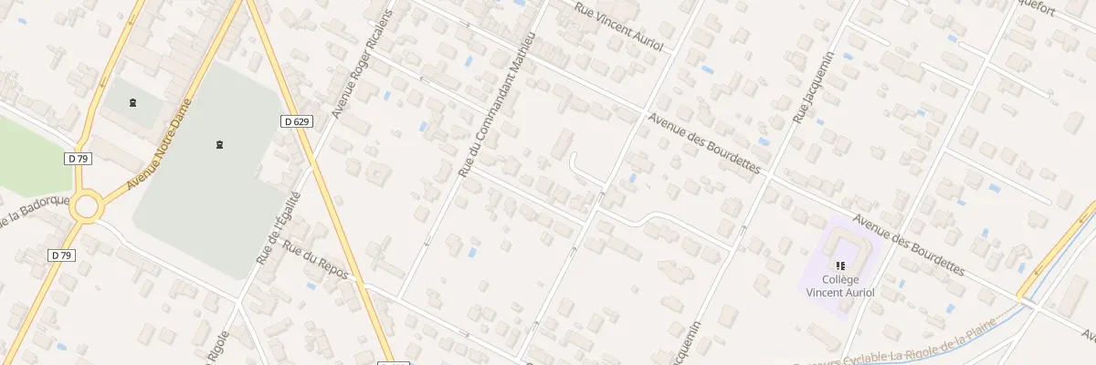 Plan de la Rue Bernard Blancotte à Revel