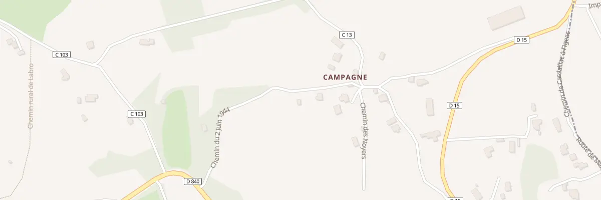 Plan du 47 Che du 2 Juin 1944 à Camburat
