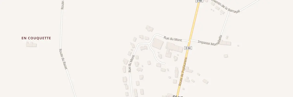 Plan du 3 Rue du Mont à Blan