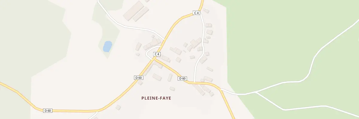 Plan du 10 Pleine Faye au Donzeil