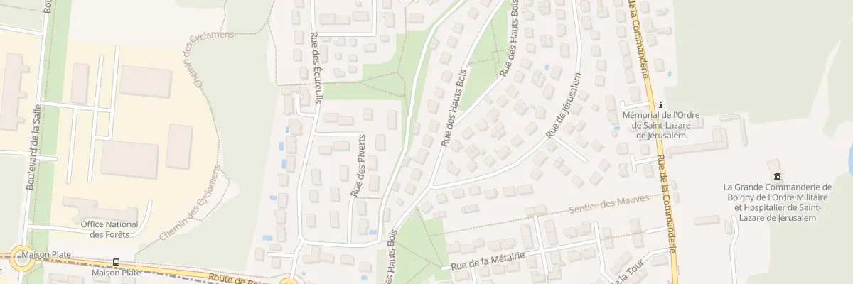 Plan du 8 Rue des Hauts Bois à Boigny-sur-Bionne