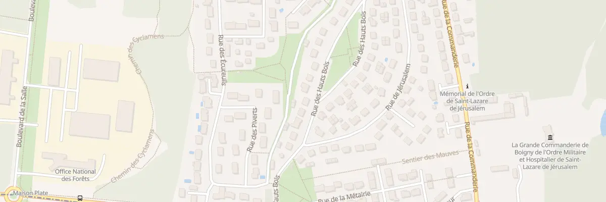 Plan du 10 Rue des Hauts Bois à Boigny-sur-Bionne