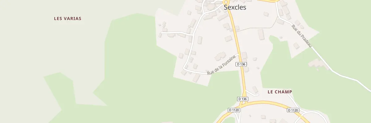 Plan du 18 Rue du Château de Ventach à Sexcles