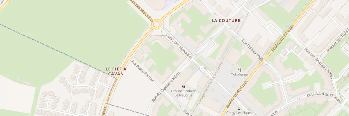 Plan du 14 Rue du Capitaine Némo à Cergy