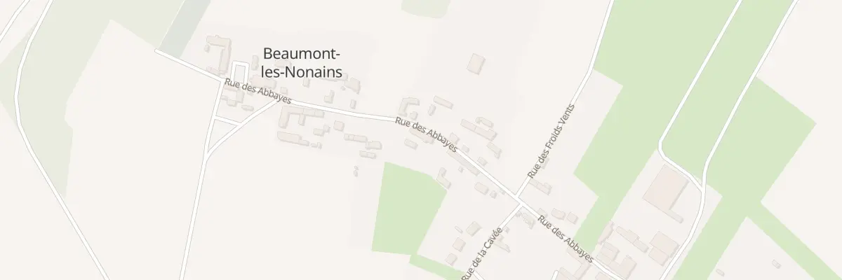Plan du 12 Rue des Abbayes à Beaumont-les-Nonains