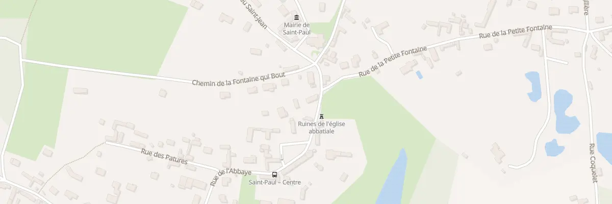 Plan du 33 Rue de l’Abbaye à Saint-Paul