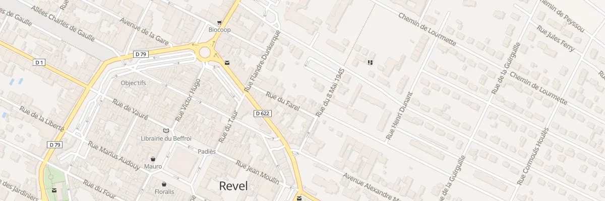 Plan du 8 Rue du Farel à Revel