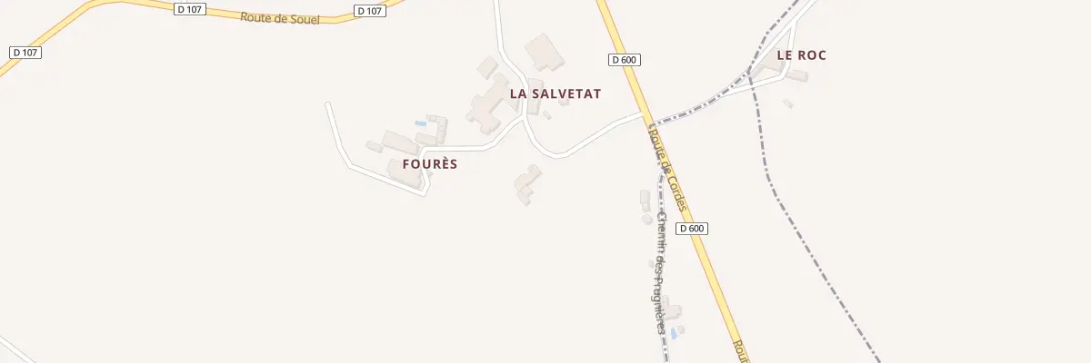 Plan du 5044 La Salvetat à Livers-Cazelles