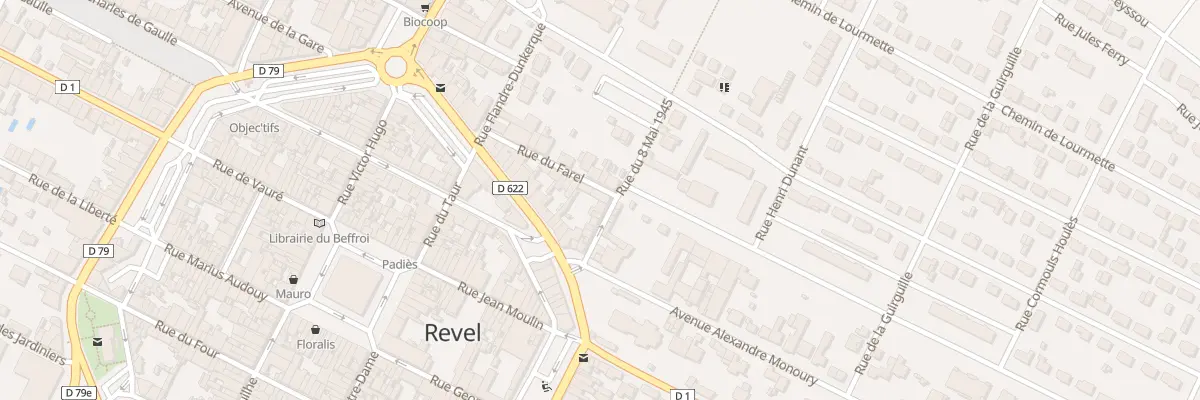 Plan du 1 Rue du Farel à Revel