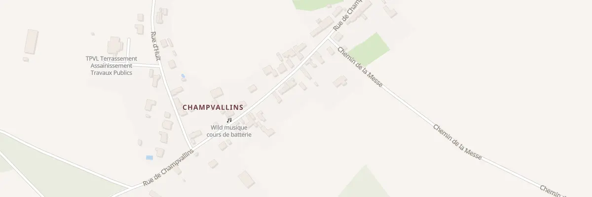 Plan du 653 Rue de Champvallins à Sandillon