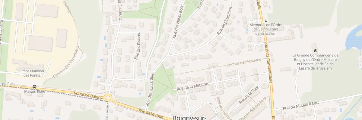 Plan du 40 Rue de Jerusalem à Boigny-sur-Bionne