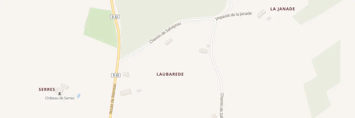 Plan du 5106A Laubarede à Labessière-Candeil
