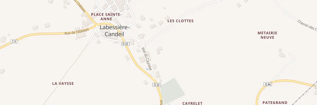 Plan du 5353 Cayrelet à Labessière-Candeil