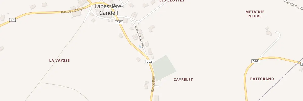 Plan du 5001 Rue Cayrelet à Labessière-Candeil