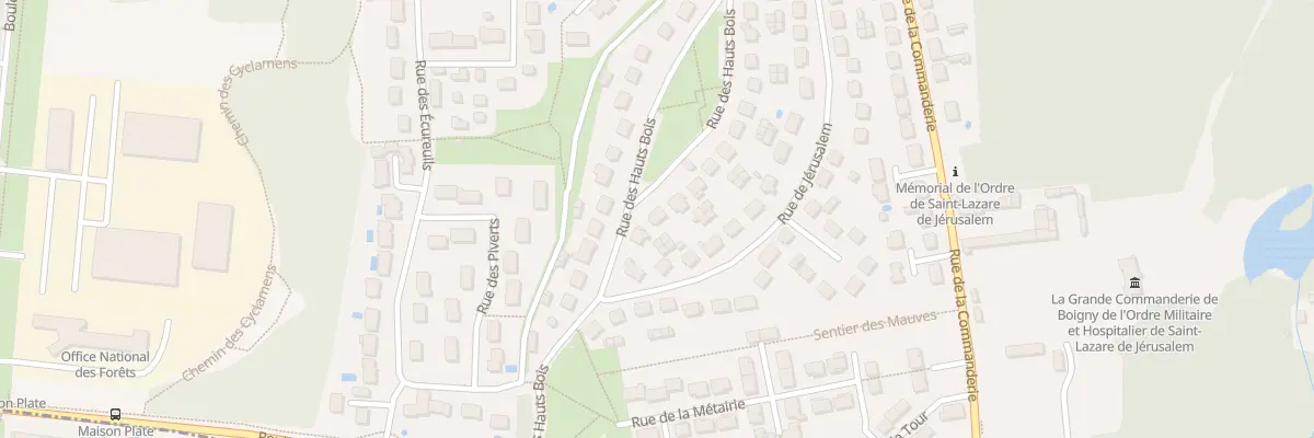 Plan du 5 Rue des Hauts Bois à Boigny-sur-Bionne
