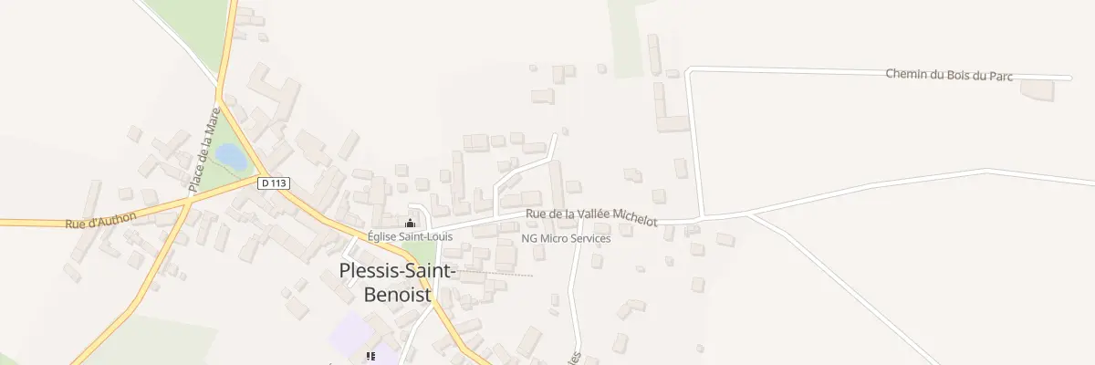 Plan du 9 Rue de la Val Michelot à Plessis-Saint-Benoist