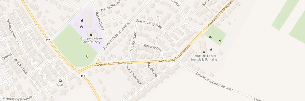 Plan du 9 Rue d’Anjou à Issoudun