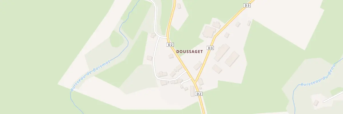 Plan du 11 Doussaget à La Cellette