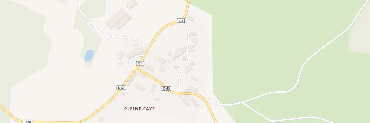 Plan du 16 Pleine Faye au Donzeil