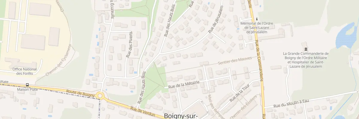 Plan du 38 Rue de Jerusalem à Boigny-sur-Bionne