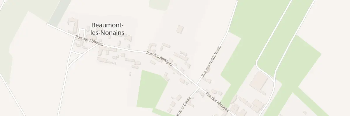 Plan du 7 Rue des Abbayes à Beaumont-les-Nonains