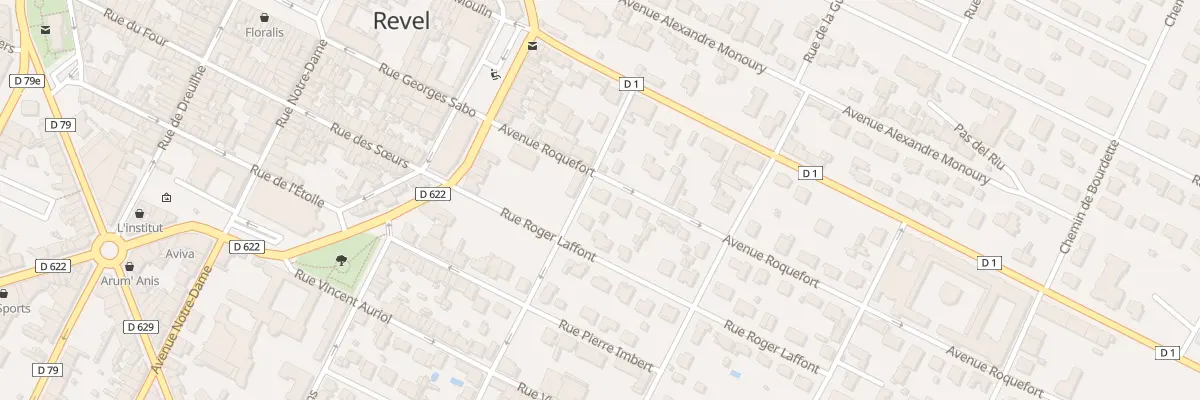 Plan du 6 Av Roquefort à Revel