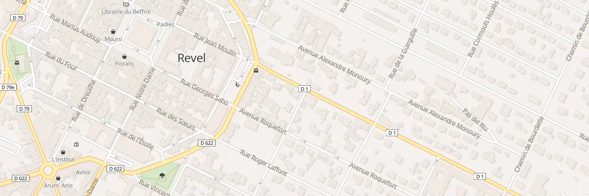 Plan du 2 Rue du Commandant Mathieu à Revel