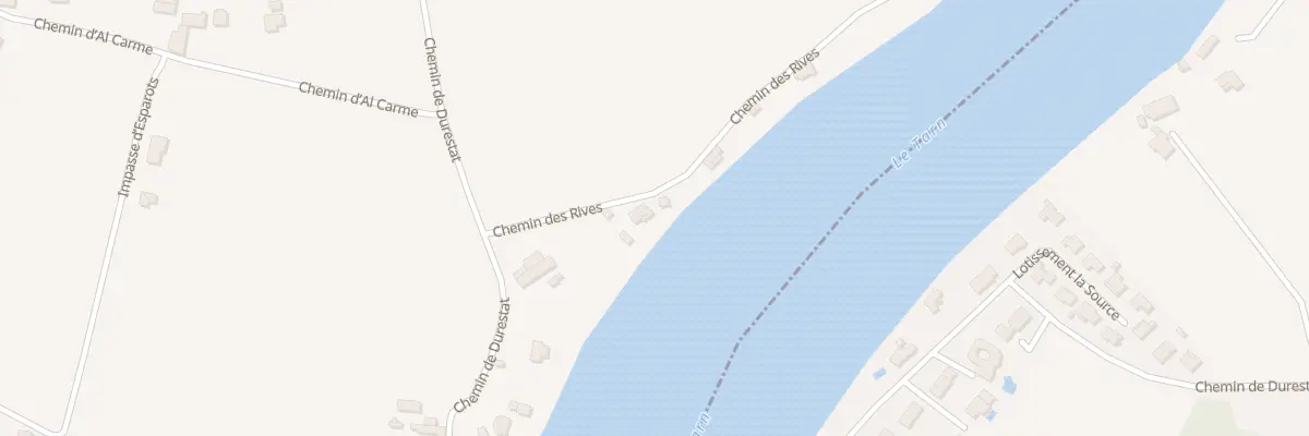 Plan du 801 Che des Rives à Labastide-de-Lévis