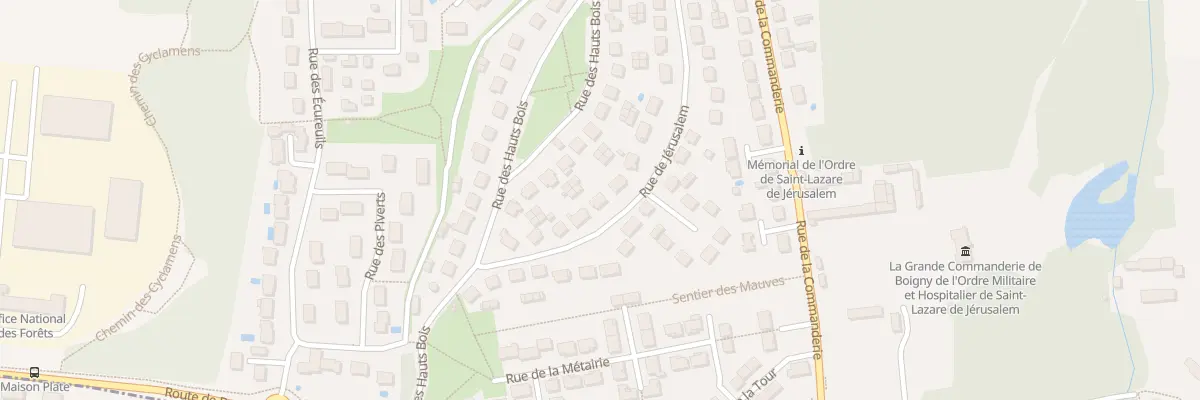 Plan du 21 Rue de Jerusalem à Boigny-sur-Bionne