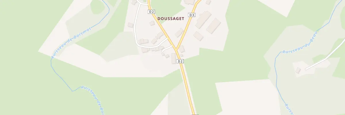Plan du 1 Doussaget à La Cellette