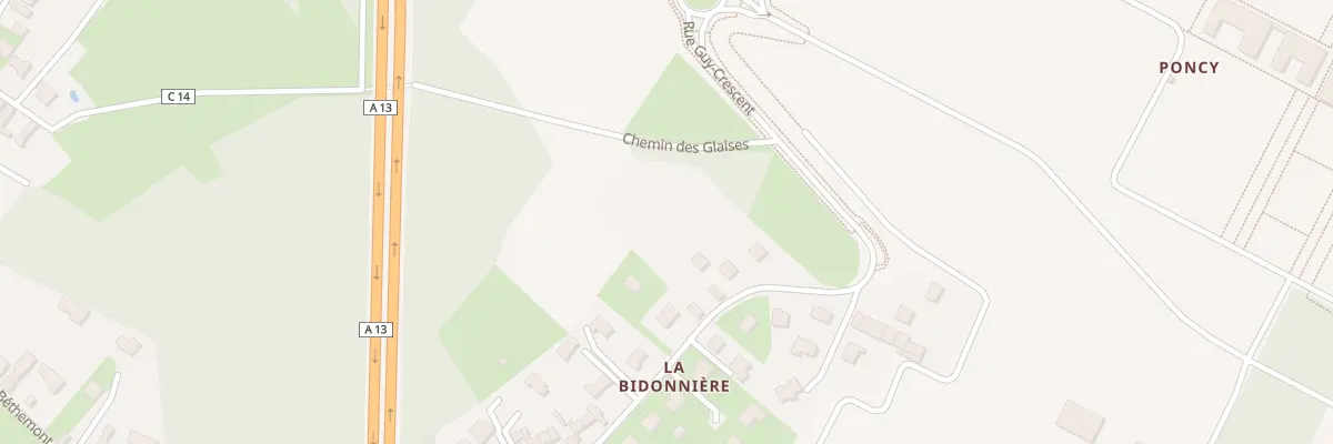 Plan du 72B Rue de la Bidonnière à Poissy