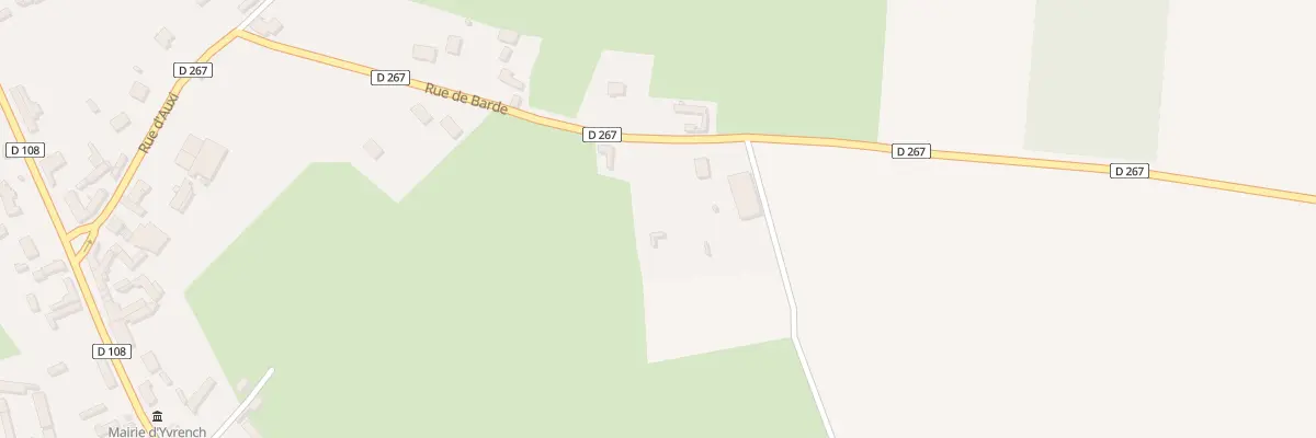 Plan du 9003 Rue de Barde à Yvrench