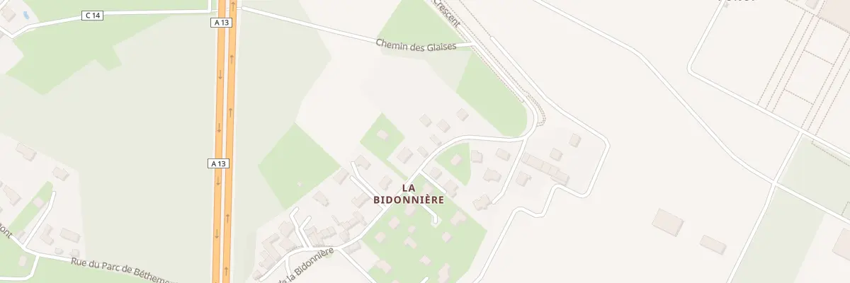 Plan du 74 Rue de la Bidonnière à Poissy