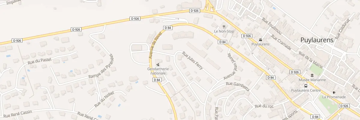 Plan du 6 Rue Jules Ferry à Puylaurens
