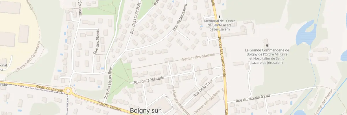 Plan du 13 Rue de la Métairie à Boigny-sur-Bionne