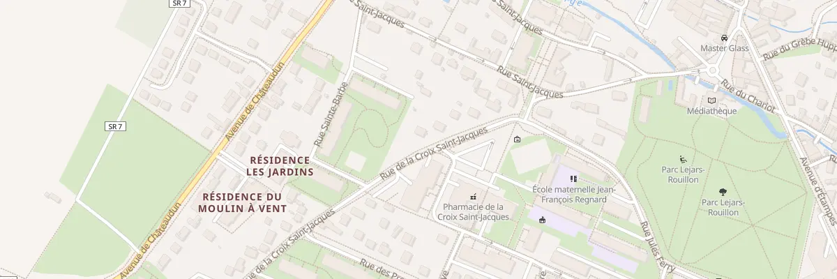 Plan du 12 Rue de la Croix Saint Jacques à Dourdan