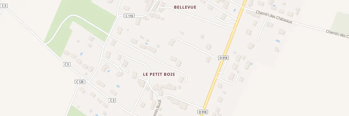 Plan du 21T Che de Bellevue à Sainte-Lizaigne