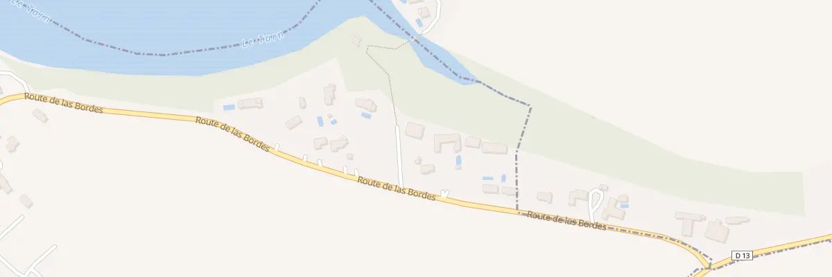 Plan du 85 Rte de Las Bordes à Lagrave