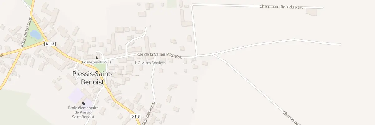 Plan du 12A Rue de la Val Michelot à Plessis-Saint-Benoist