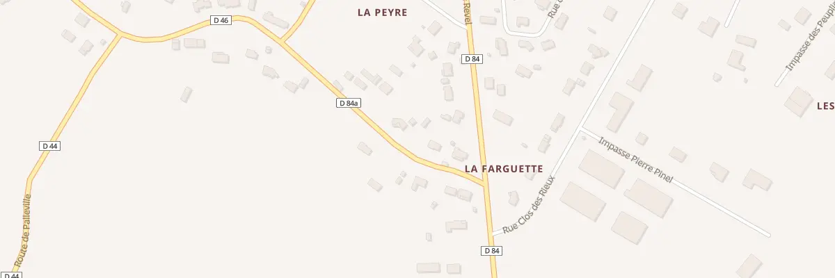 Plan du 11 Rte de la Farguette à Blan