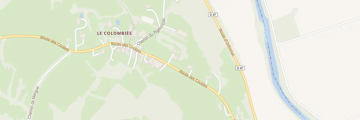 Plan du 5170 Colombies à La Rouquette