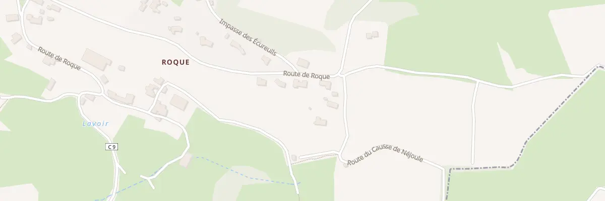 Plan du 5613F Roque à Camburat