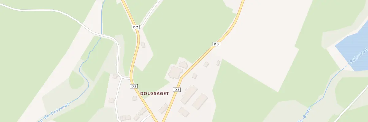 Plan du 7 Doussaget à La Cellette