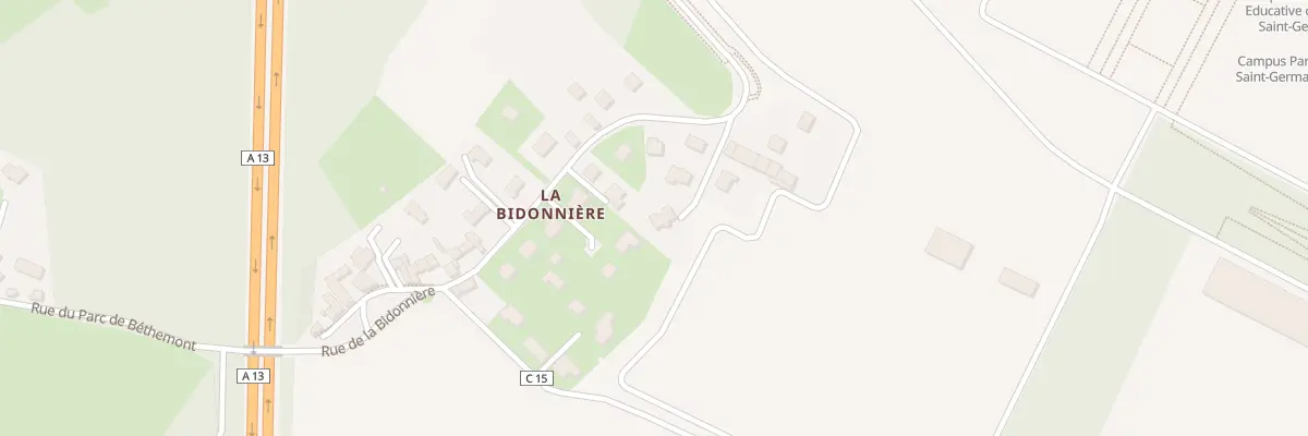 Plan du 65 Rue de la Bidonnière à Poissy