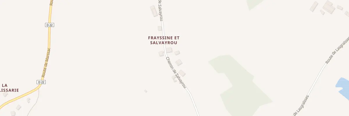 Plan du 5116 Frayssine et Salvayrou à Labessière-Candeil