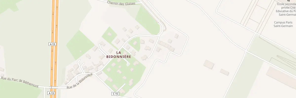 Plan du 65B Rue de la Bidonnière à Poissy
