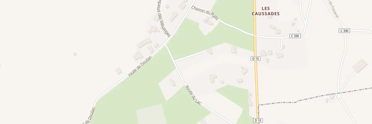 Plan du 290 Rte du Lac à Camburat