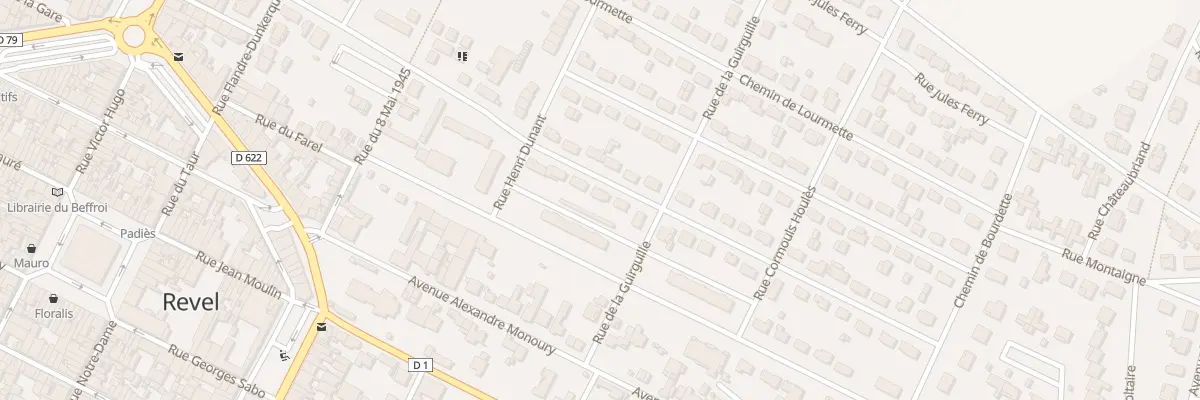 Plan du 8 Rue Paul Riquet à Revel