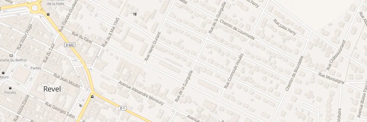 Plan du 10 Rue Paul Riquet à Revel