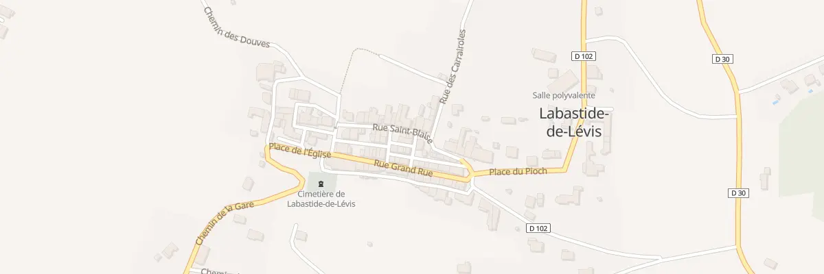 Plan du 1 Rue du Moulin à Labastide-de-Lévis